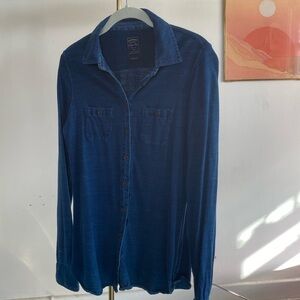 Cotton Indigo Dyed long sleeve top UK